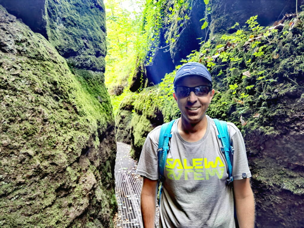 Naturwunder Deutschland - die Drachenschlucht Eisenach mit den grünen Felswänden